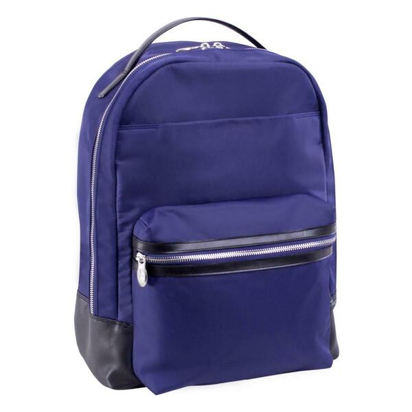 A1 Luggage 15 in. Parker Nylon Dual Compartment Laptop Backpack, Navy A13039695